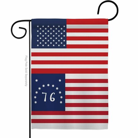 GUARDERIA 13 x 18.5 in. USA Bennington American Historic Vertical Garden Flag with Double-Sided GU4061094